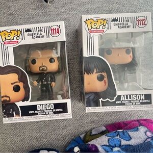 Umbrella Academy Pop Funkos: Diego & Allison